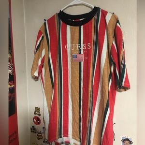 Guess Jeans striped patchwork Tshirt